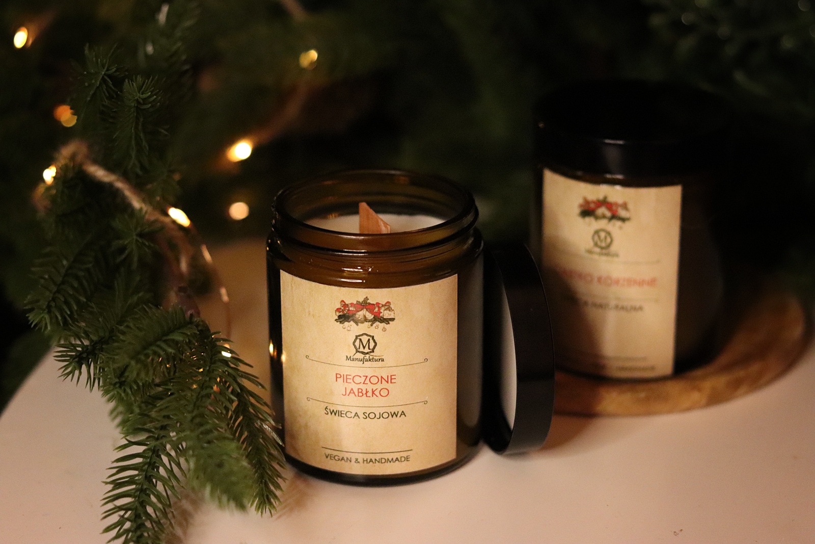 Świąteczna świeca sojowa NATURAL DESIGN - obrazek 2