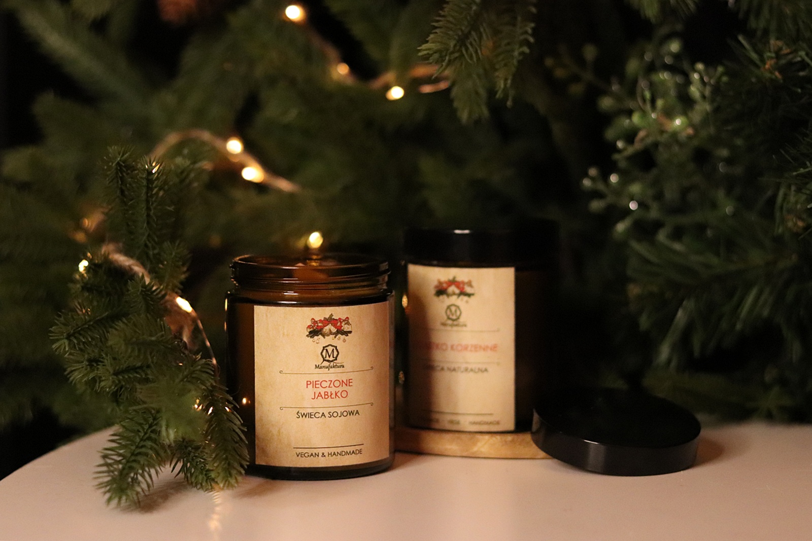 Świąteczna świeca sojowa NATURAL DESIGN