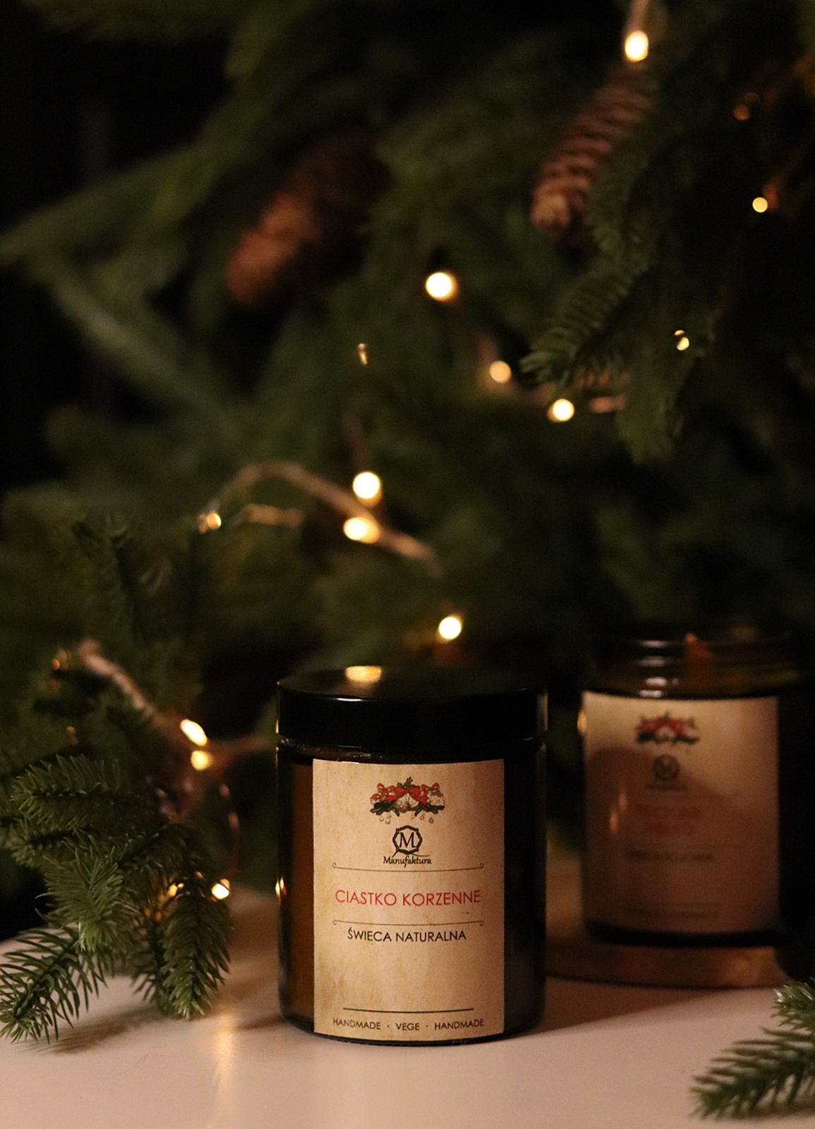 Świąteczna świeca sojowa NATURAL DESIGN - obrazek 3